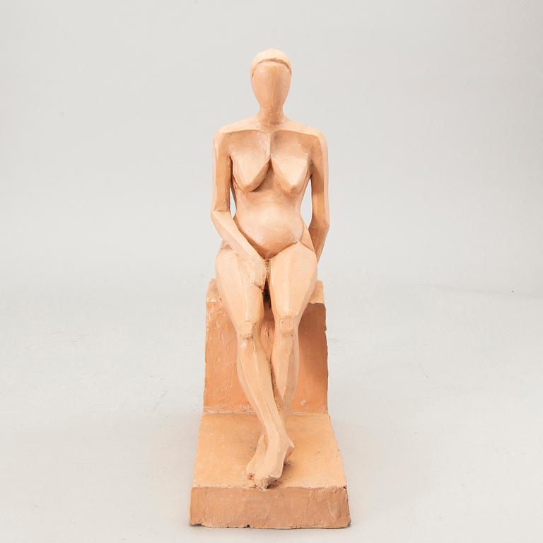 Okänd konstnär 1900-tal, Skulptur, keramik, bär signatur L.S.