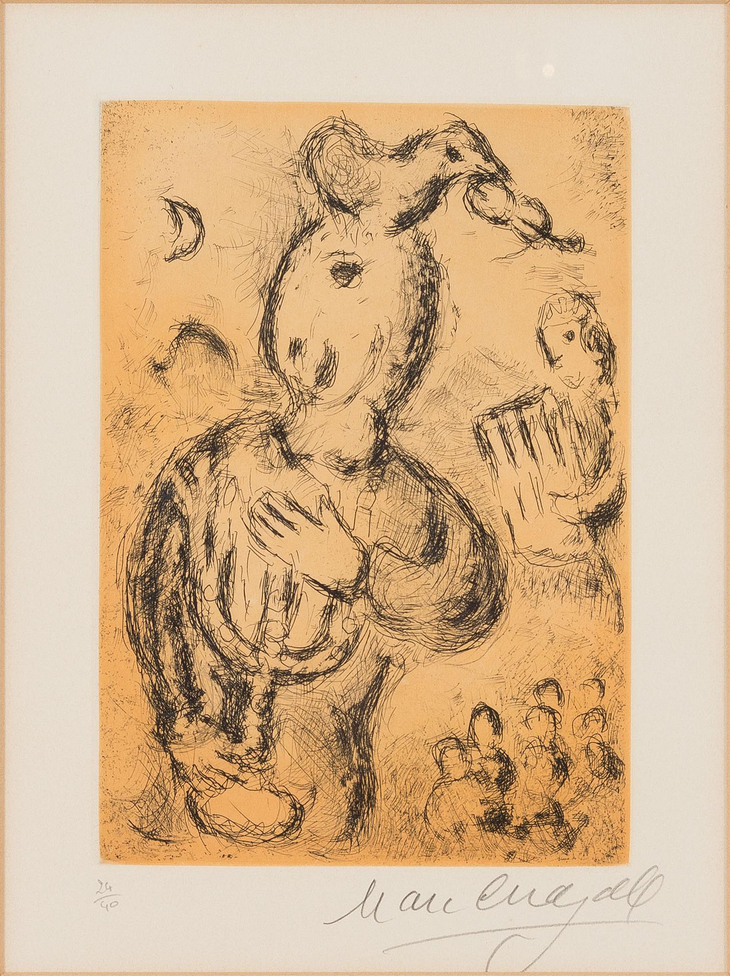 MARC CHAGALL, SARJASTA "PSAUMES DE DAVID".
