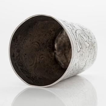 Andrej Gerasimov, bägare, silver, Moskva 1760-tal.