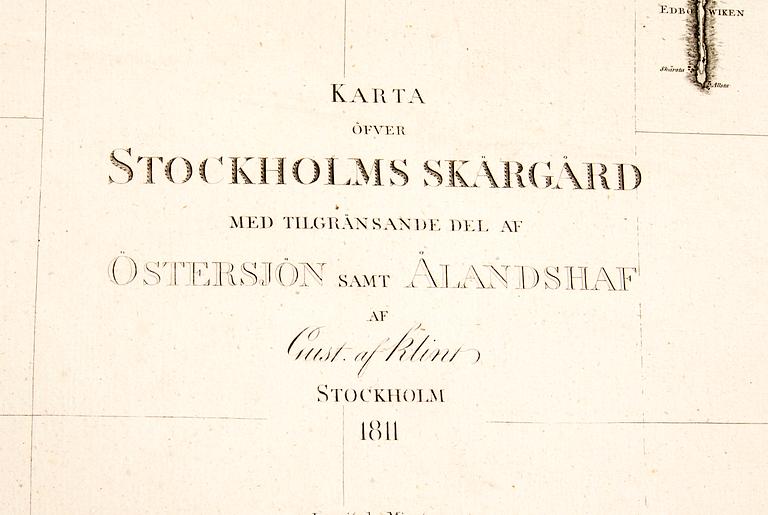 Gustaf af Klint, book, "Sweden's Maritime Atlas", 1797-1815.