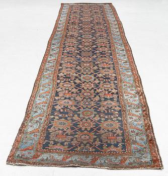 Carpet, runner, Hamadan, approx. 490 x 90 cm.