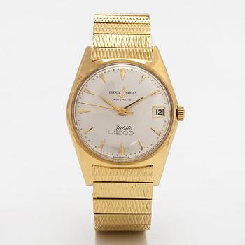 Ulysse Nardin, Jubilé 4000, wristwatch, 34 mm, 18K gold, automatic, plastic crystal.