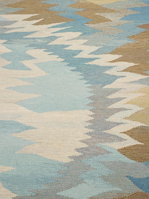 Barbro Nilsson, A carpet, "Solfläckar", flat weave, ca 287,5-289 x 207-208,5 cm, signed AB MMF BN.