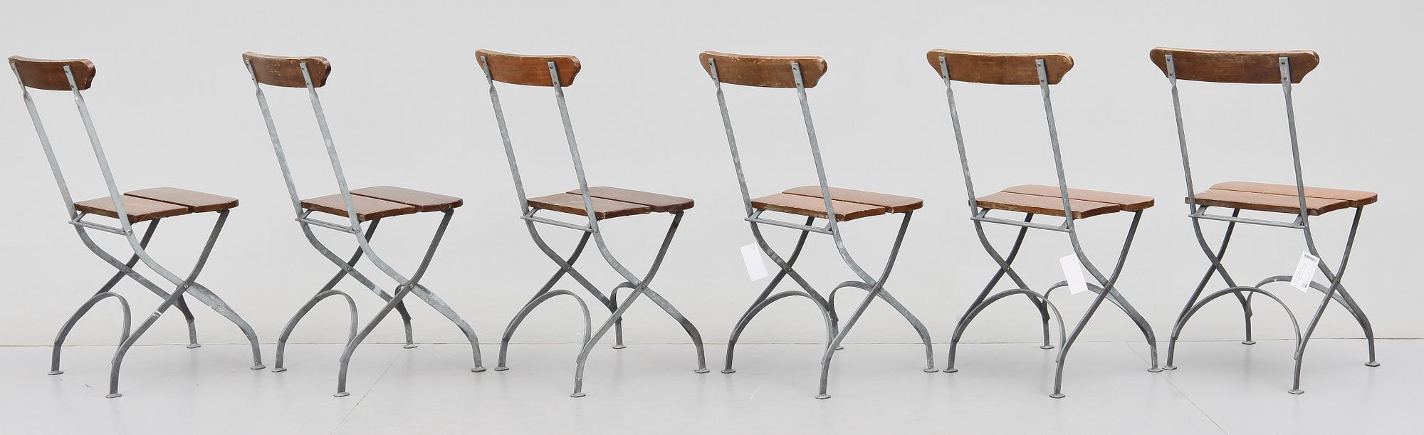 STOLAR, 6 st, Byarums Bruk, Modell "Classic no 2", 1900-talets andra hälft.