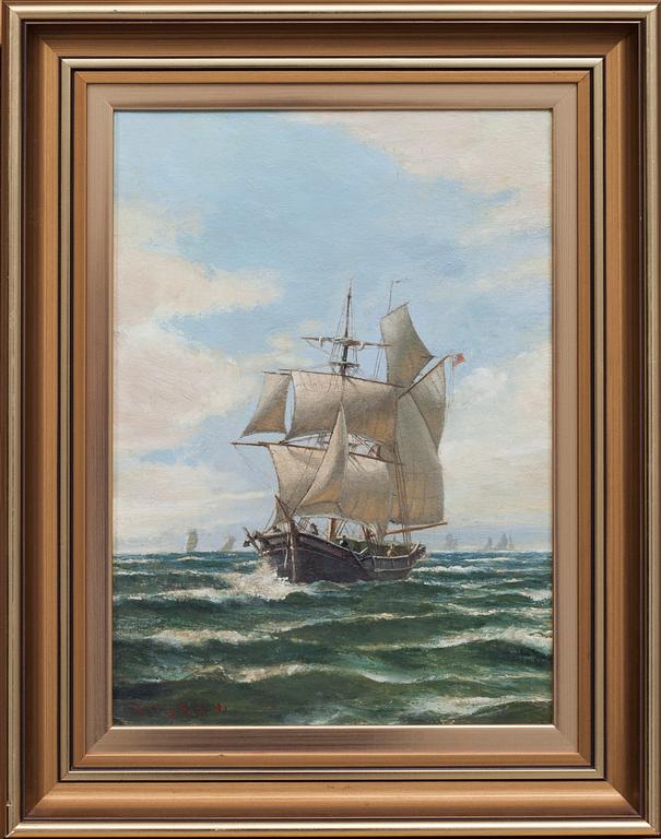 LUDVIG RICHARDE, olja på duk, signerad.