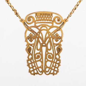 Kalevala Koru, a 14K gold 'Celebratory jewellery of independence'' necklace, 1992.