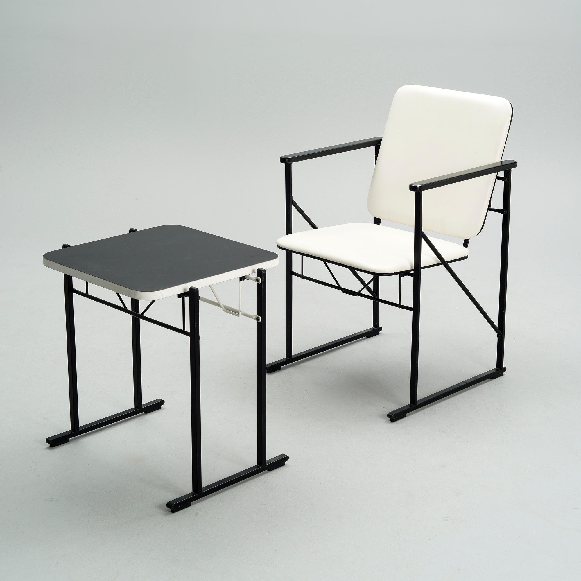 YRJÖ KUKKAPURO, KARMSTOL OCH BORD. Avarte. 1980-tal.