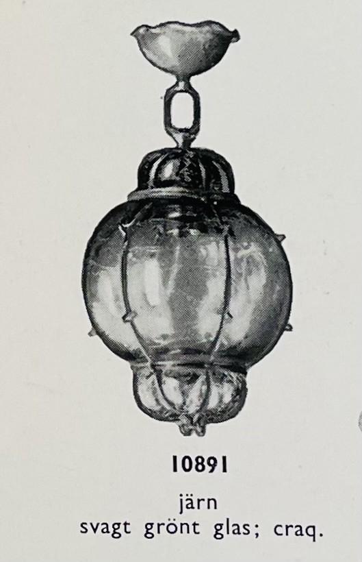 Harald Notini, ceiling lamp, model "10891", Arvid Böhlmarks Lampfabrik, 1930s.