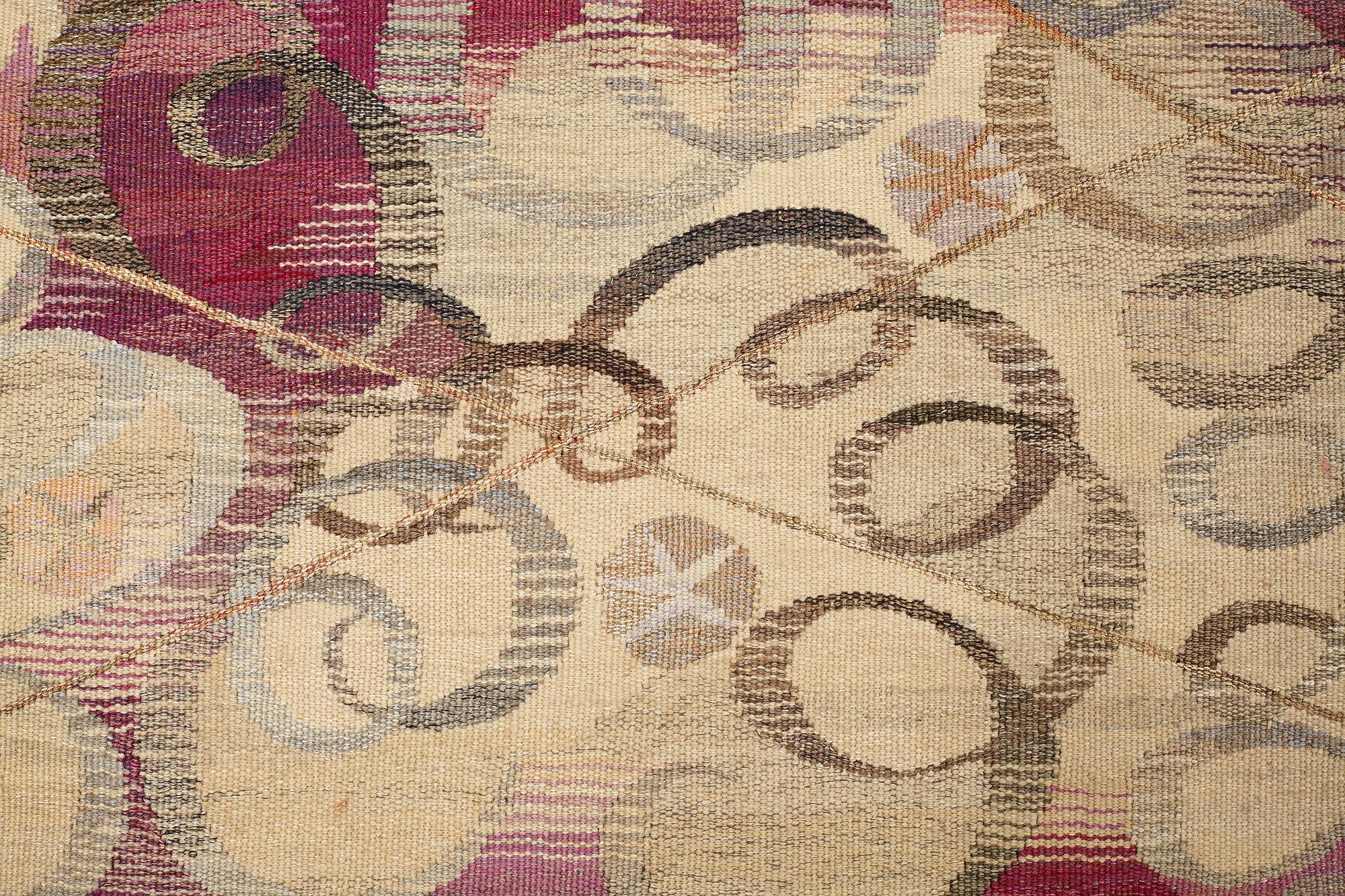 Barbro Nilsson, VÄVD TAPET, "Ångan - Ångkraften", gobelängvariant, ca 240,5 x 112 cm, signerad AB MMF BN.