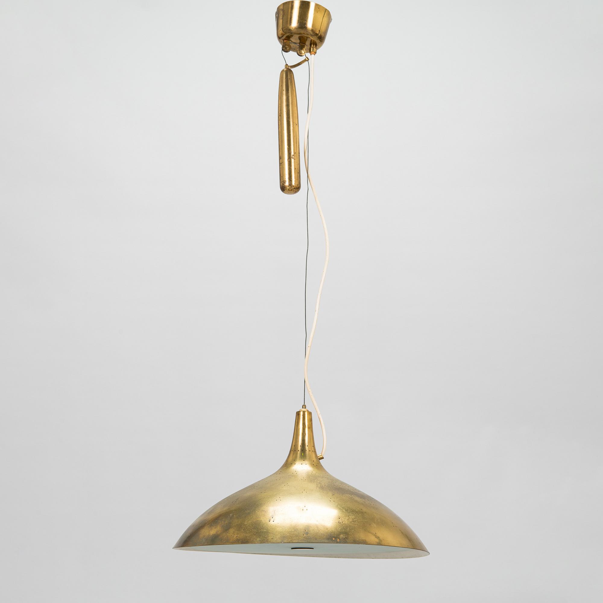 Paavo Tynell, A mid-20th century '1965 A' pendant light for Taito, Finland.