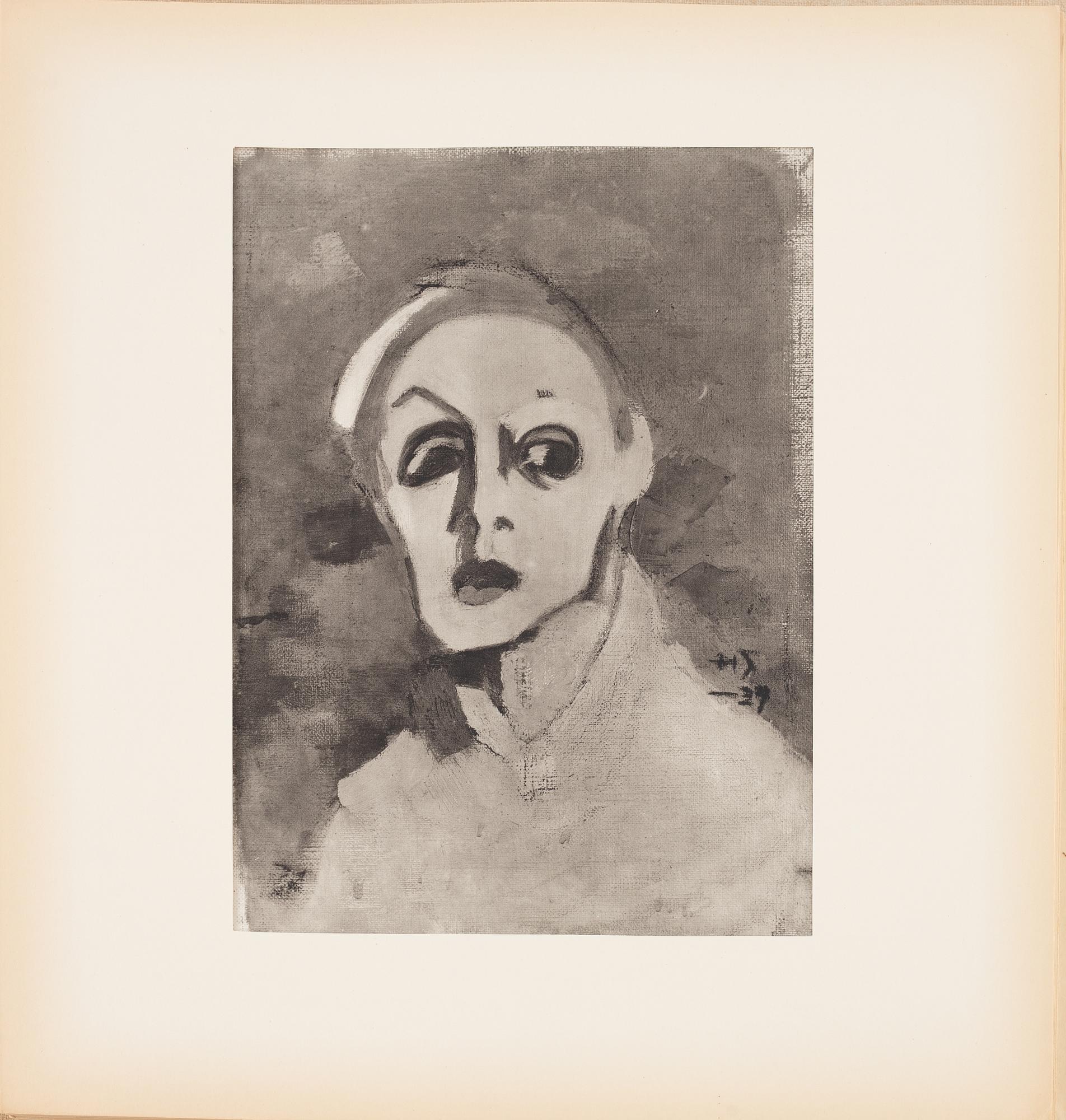 Helene Schjerfbeck, mapp med reproduktioner, 48 st. Nordisk Rotogravyr, Stockholm, 1945.