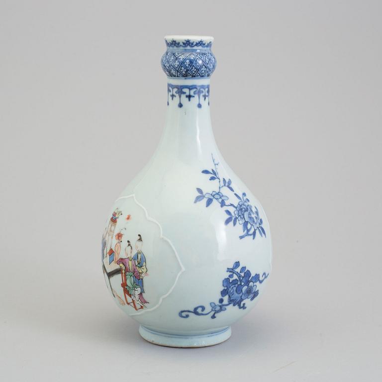 FLASKA, kompaniporslin. Qing dynastin, Qianlong (1736-95).