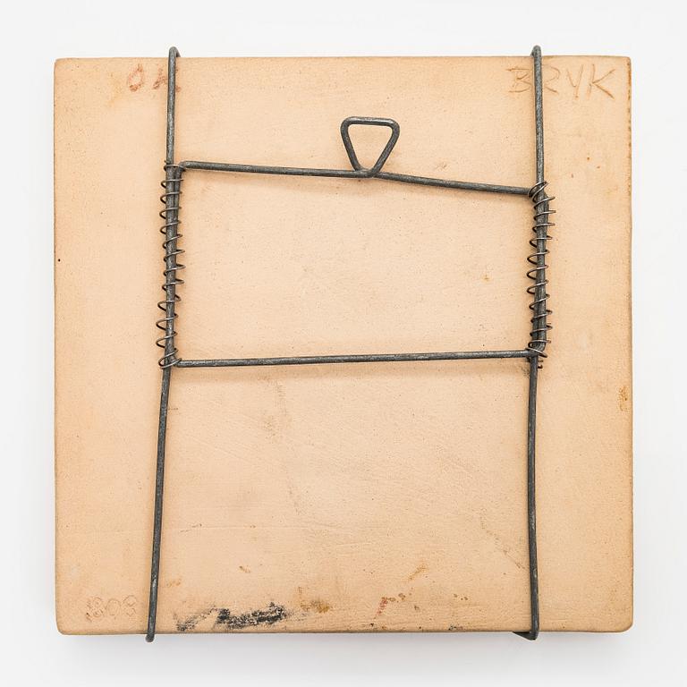 Rut Bryk, Relief, stoneware, signed BRYK.