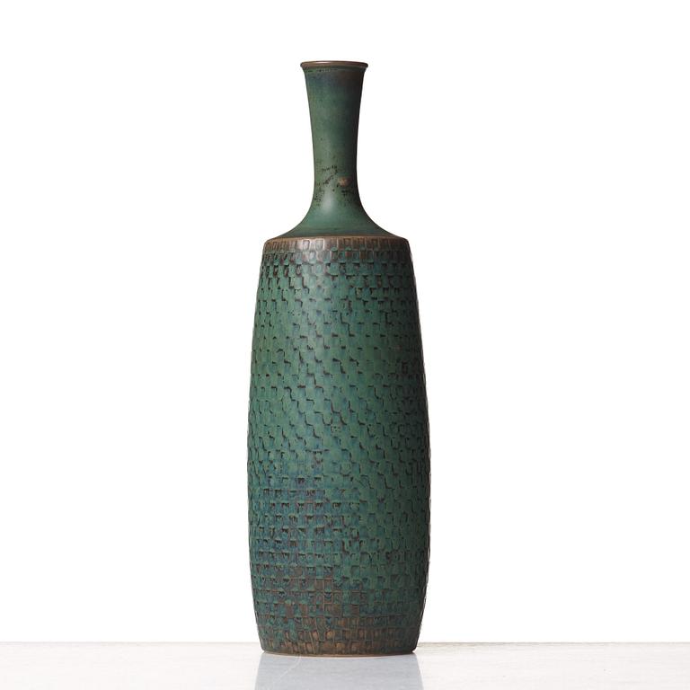 Stig Lindberg, a stoneware vase, Gustavsberg studio, Sweden 1965.