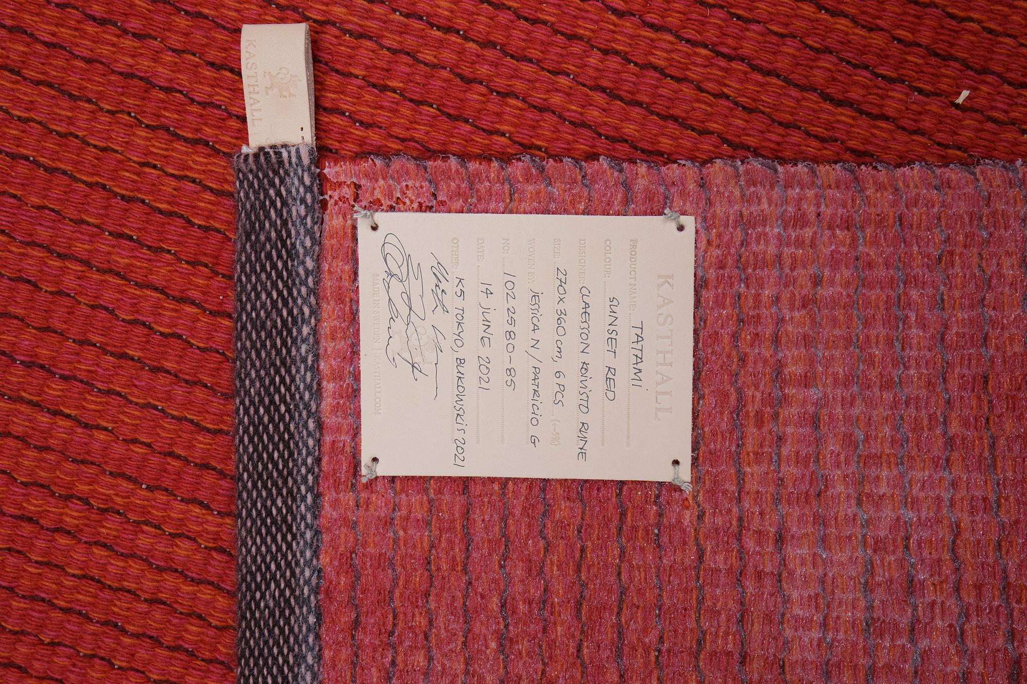 Claesson Koivisto Rune, "Tatami" matta i sex delar, Kasthall, Sverige, 2020.