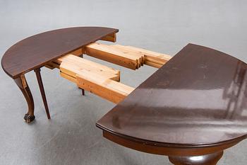 Table, Chippendale style, AB Mobilia, Malmö, first half of the 20th century.
