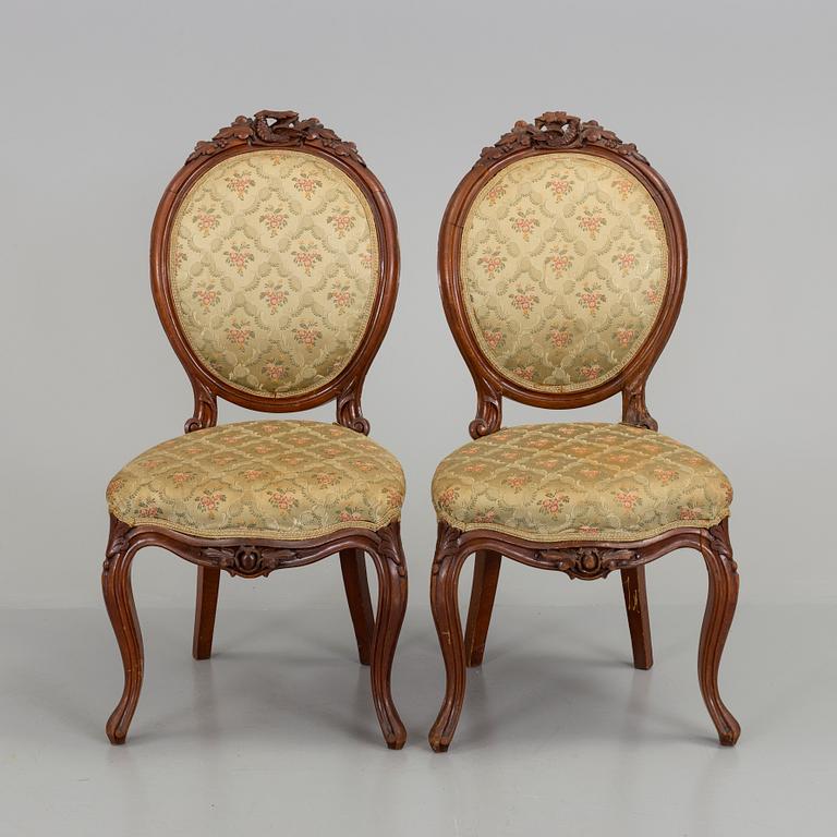 A set of eleven Neo Rococo chairs, secons half of the 19th century.