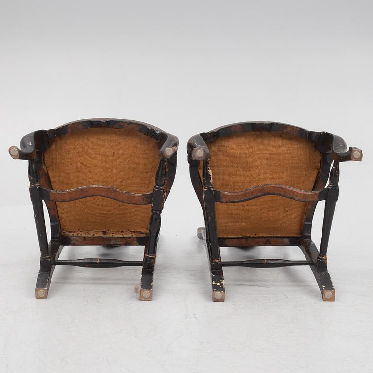 A pair of Rococo chairs, second half of the 18th Century.