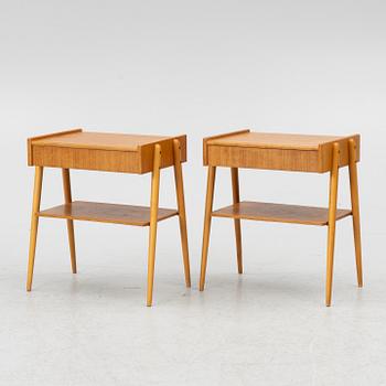 A pair of bedside tables, AB Carlström & co Möbelfabrik, mid20th century.