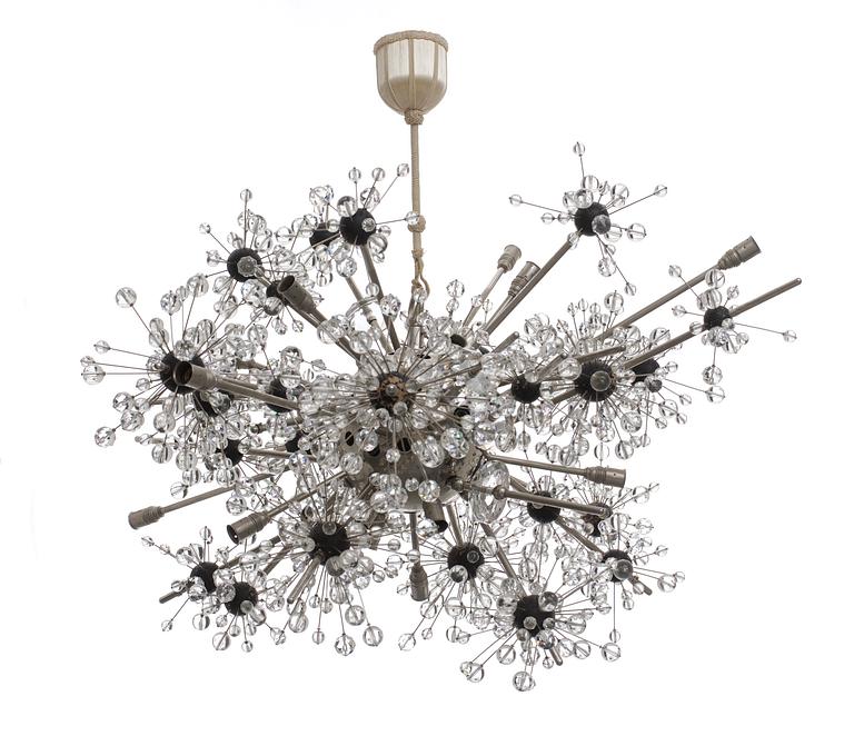 A J. & L. Lobmeyer chandelier, "Lights in The Met"/"Exploding Star", Vienna, Austria 1960's.