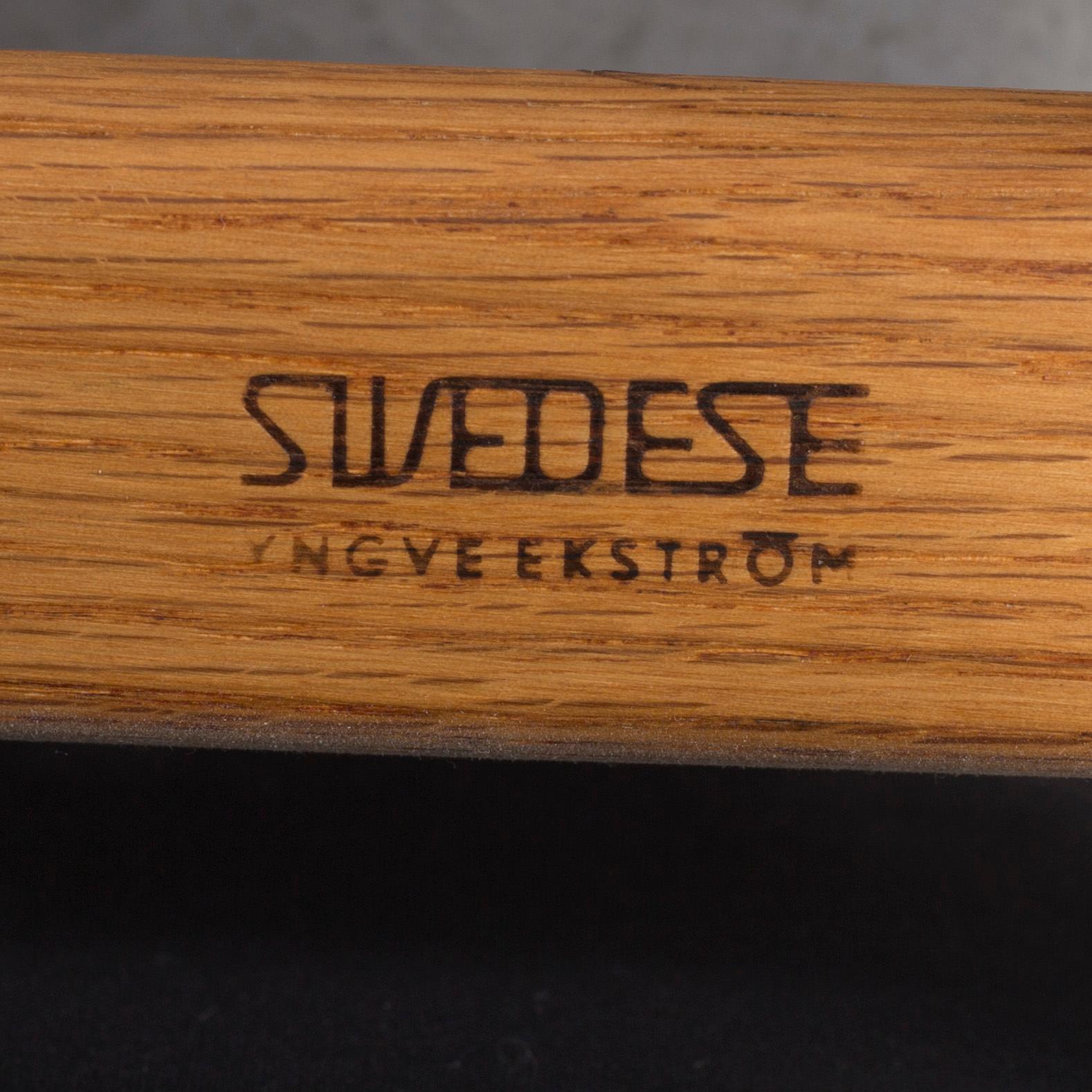 YNGVE EKSTRÖM, a 'Mingo' oak armchair, designed in 1956.