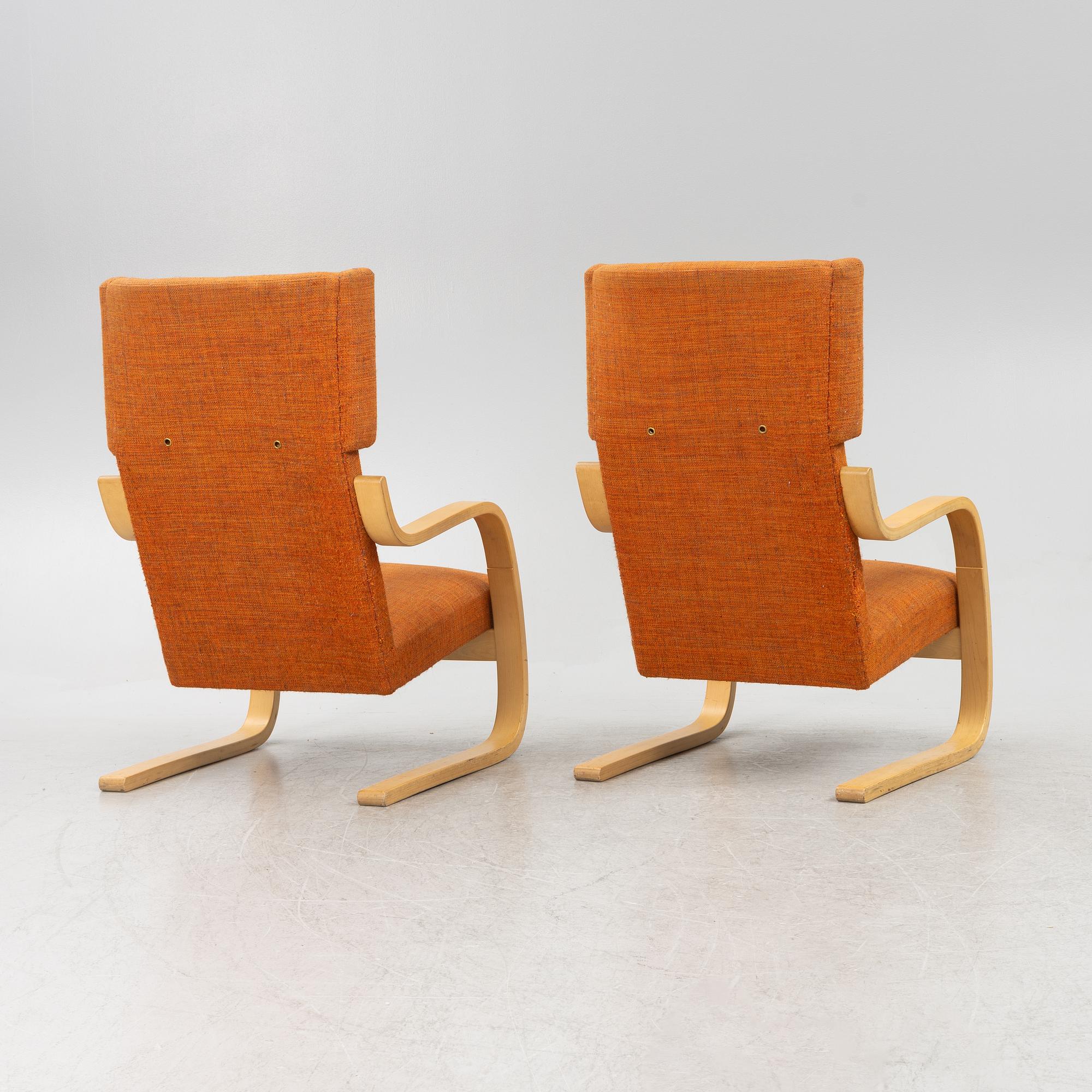 Alvar Aalto, armchairs, a pair, model 401, Artek, Finland.