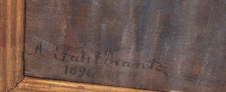 Axel Fahlcrantz,  "Köpmanholm i månsken".