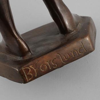 BROR FORSLUND, skulptur, brons, signerad.
