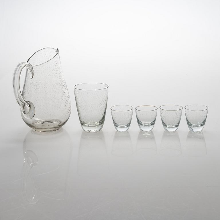 Gunnel Nyman, astiaston osia, 6 kpl, "Pore", malli 2723, Nuutajärvi 1900-luvun puoliväli.