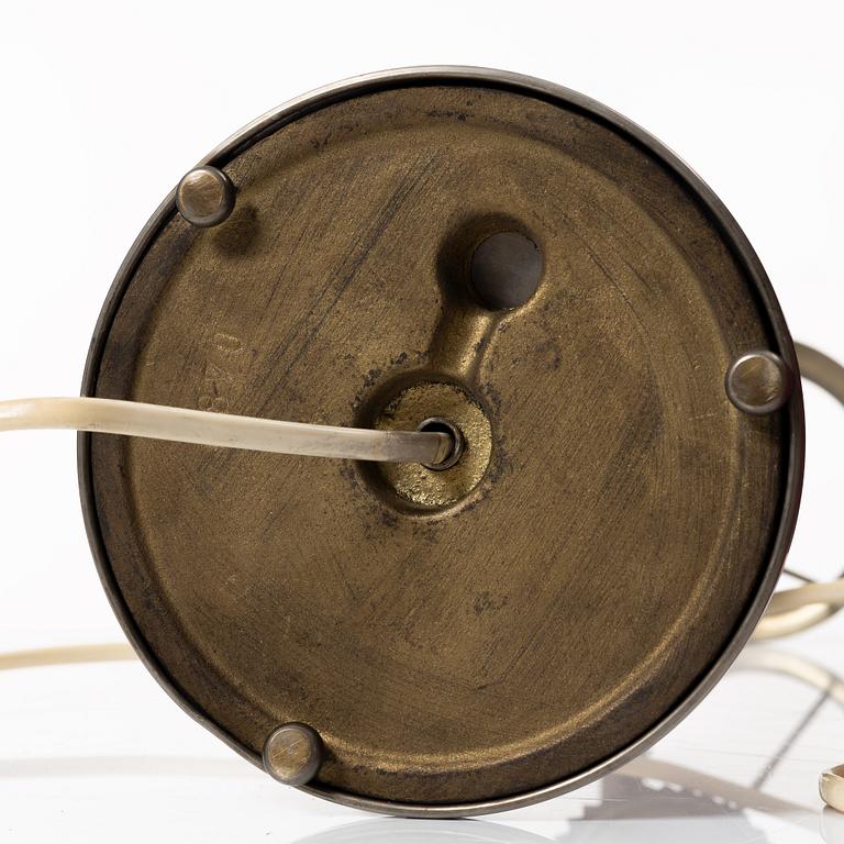 Harald Notini, a Swedish Grace table lamp model "6913", Arvid Böhlmarks Lampfabrik, Stockholm, 1920s.
