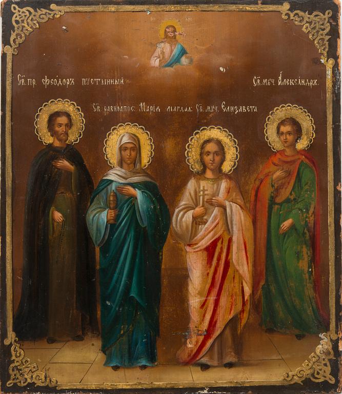 A Russian icon from the latter half of the 19th century.