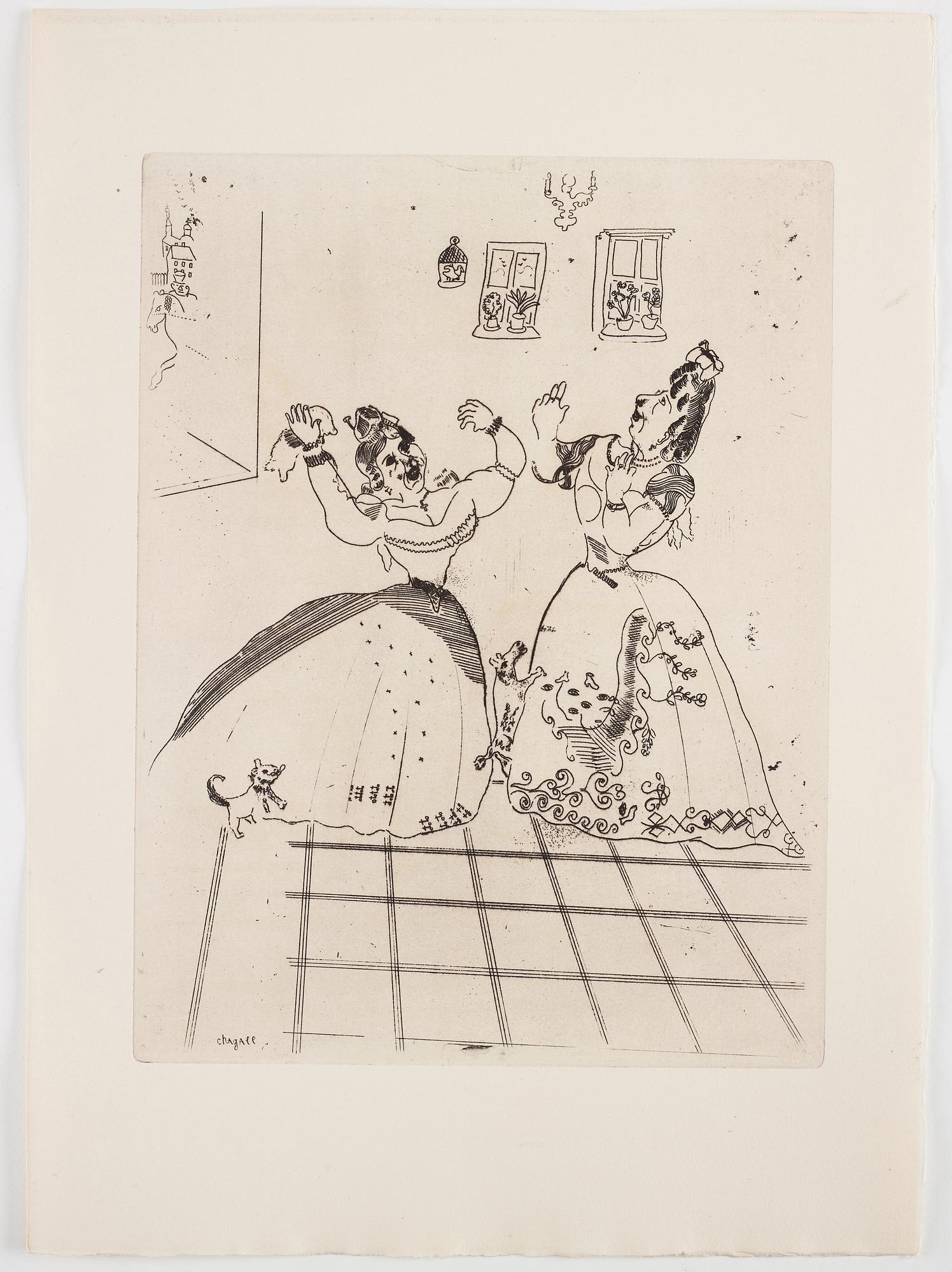 MARC CHAGALL, 71 st etsningar ur upplagan om 285 exemplar på Arches/MBM/J. Perrigot-papper, 1923-1948.