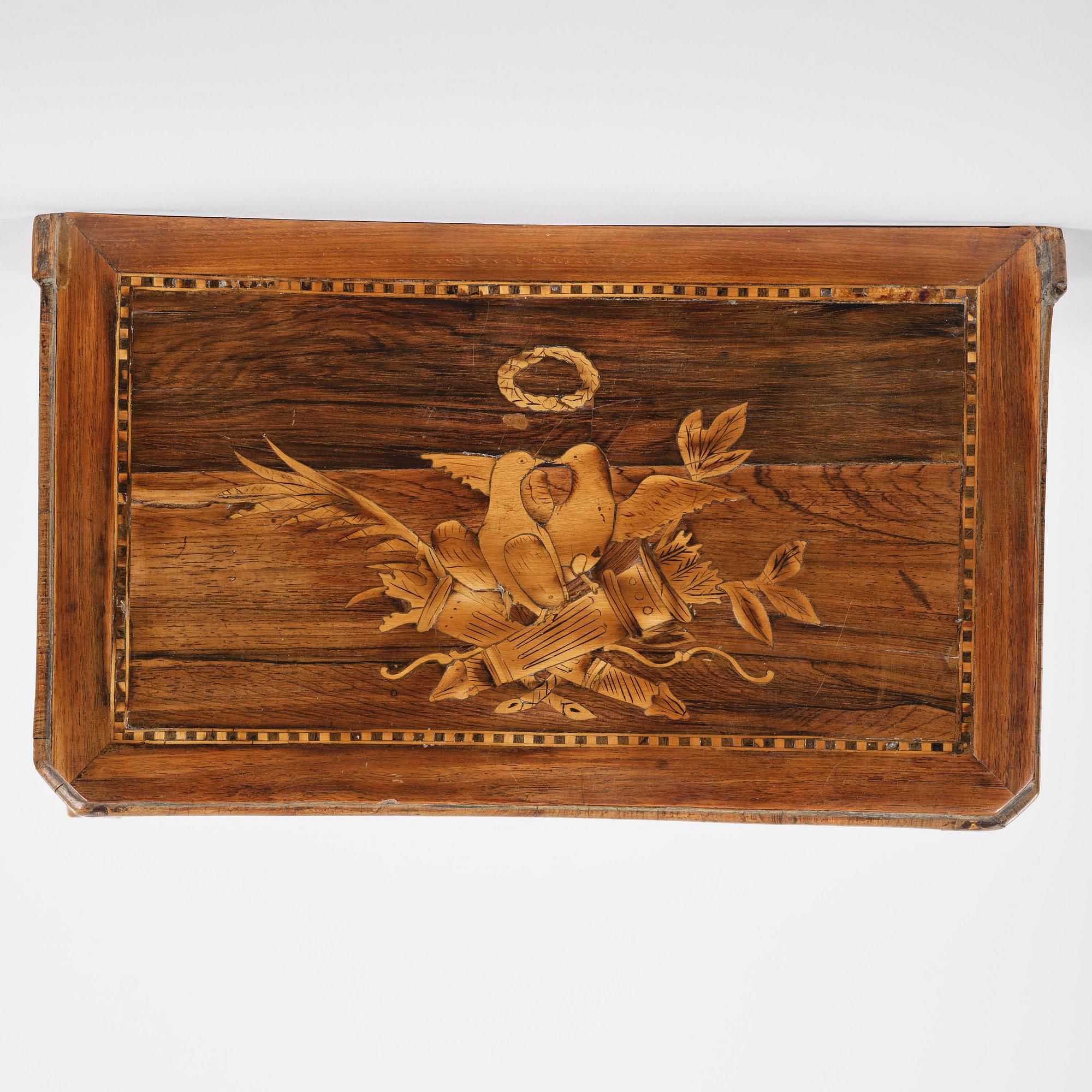 A presumably Italien Louis XVI miniature commode.