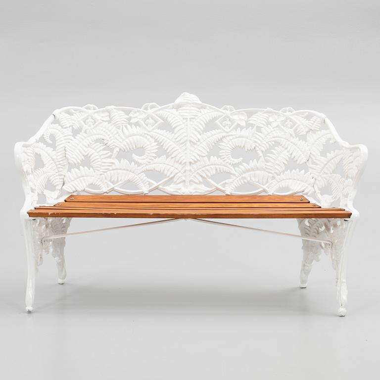 Garden sofa, "Ormbunke", Melins Metal Foundry Anderstorp, 20th century.