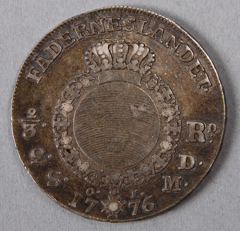 PARTI MYNT, 17 st, silver, mest Sverige, 1776 resp 1875-1966.