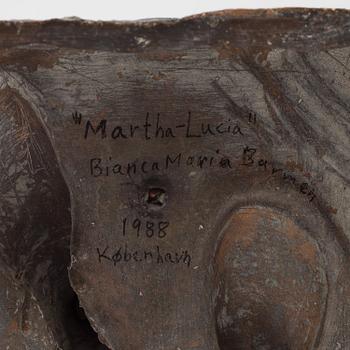 BIANCA MARIA BARMEN, sculpture, bronze, signed BMB and dated -88.