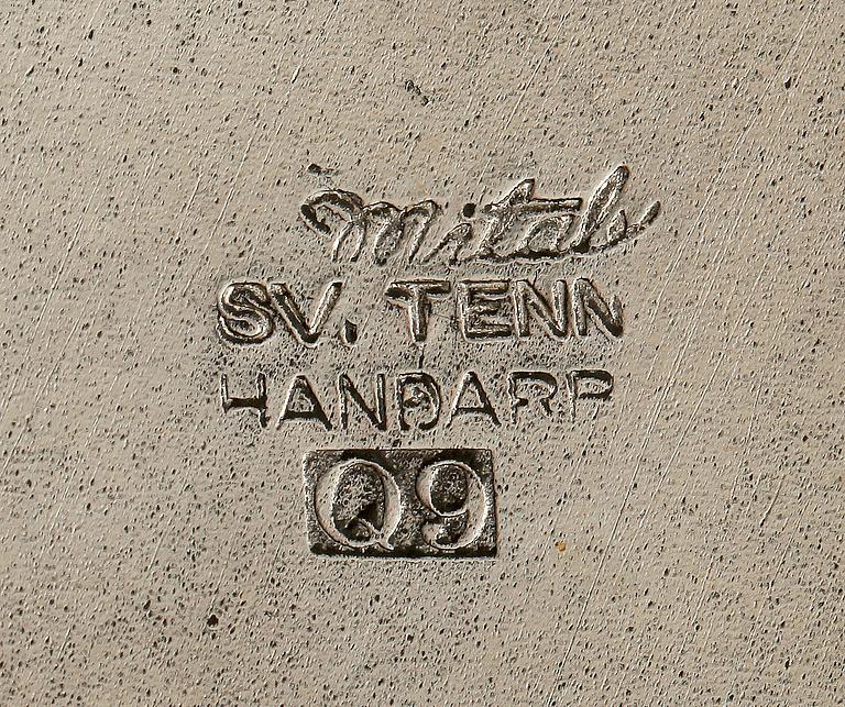 PARTI TENN, 3 delar, Sverige 1800-tal.