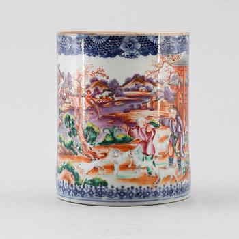 MUGG, porslin, Kina, Qianlong 1736-1795.