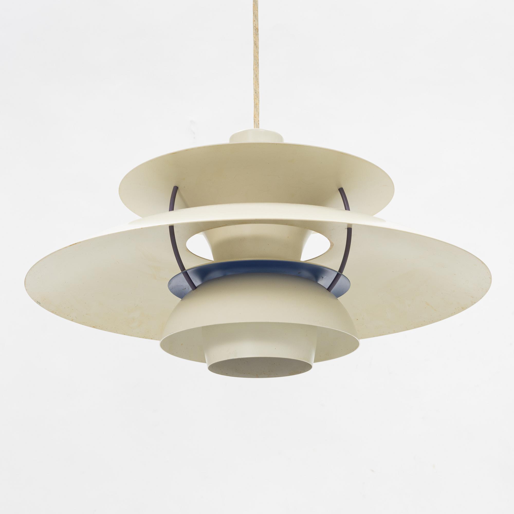 Poul Henningsen, taklampa, PH-5, Louis Poulsen, Danmark.