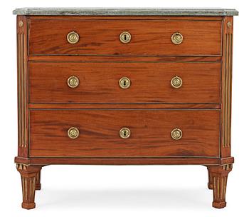 549. A late Gustavian late 18th century commode.