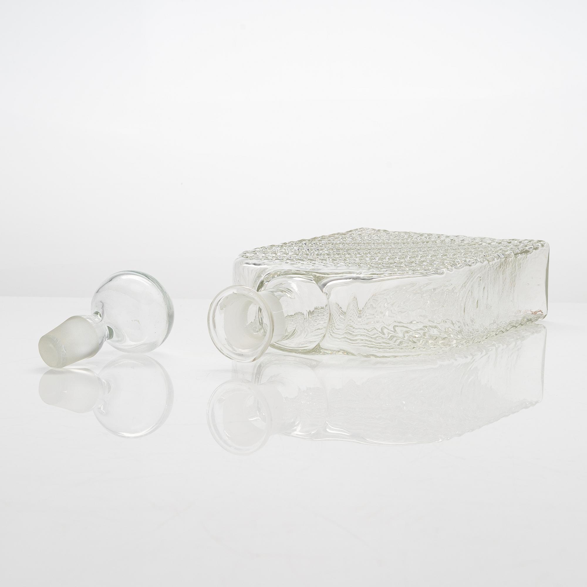 Nanny Still, a 5-piece 'Flindari' glassware set, Riihimäen lasi 1964-1968.