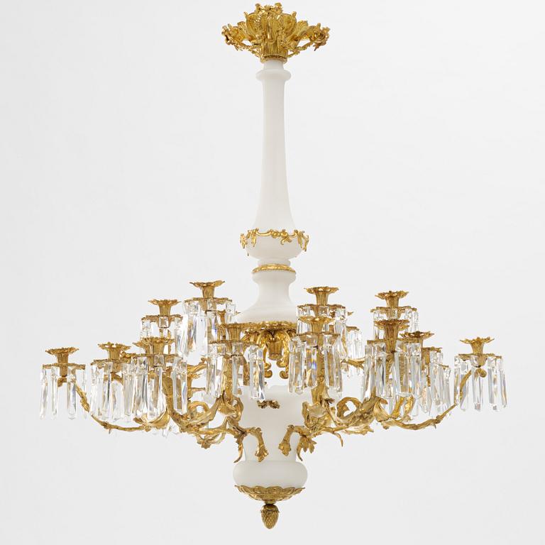 An Oscarian chandelier, around 1900.