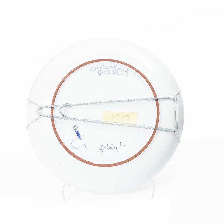 Stig Lindberg, Bowl dish, Gustavsberg Studio.