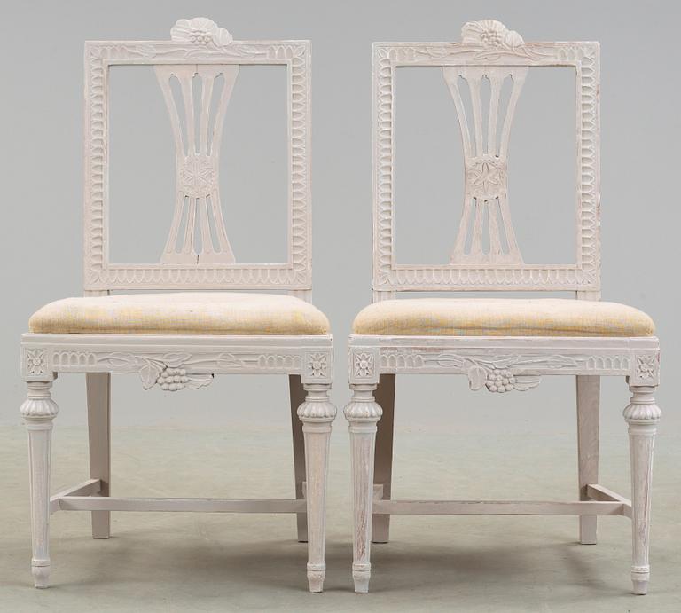 STOLAR, ett par, Lindome, sengustavianska, 1800-tal.