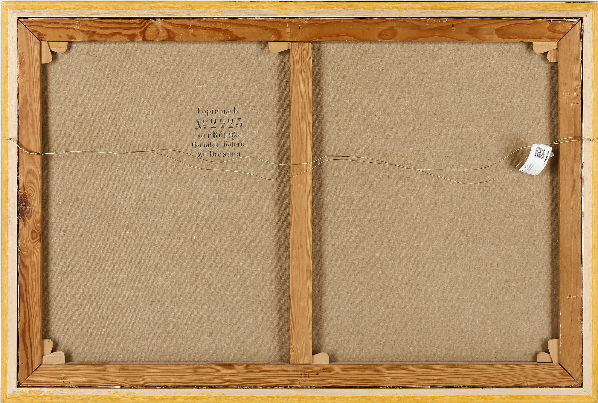 FRIEDRICH AUGUST VON KAULBACH, kopia efter, olja på duk, ej signerad.