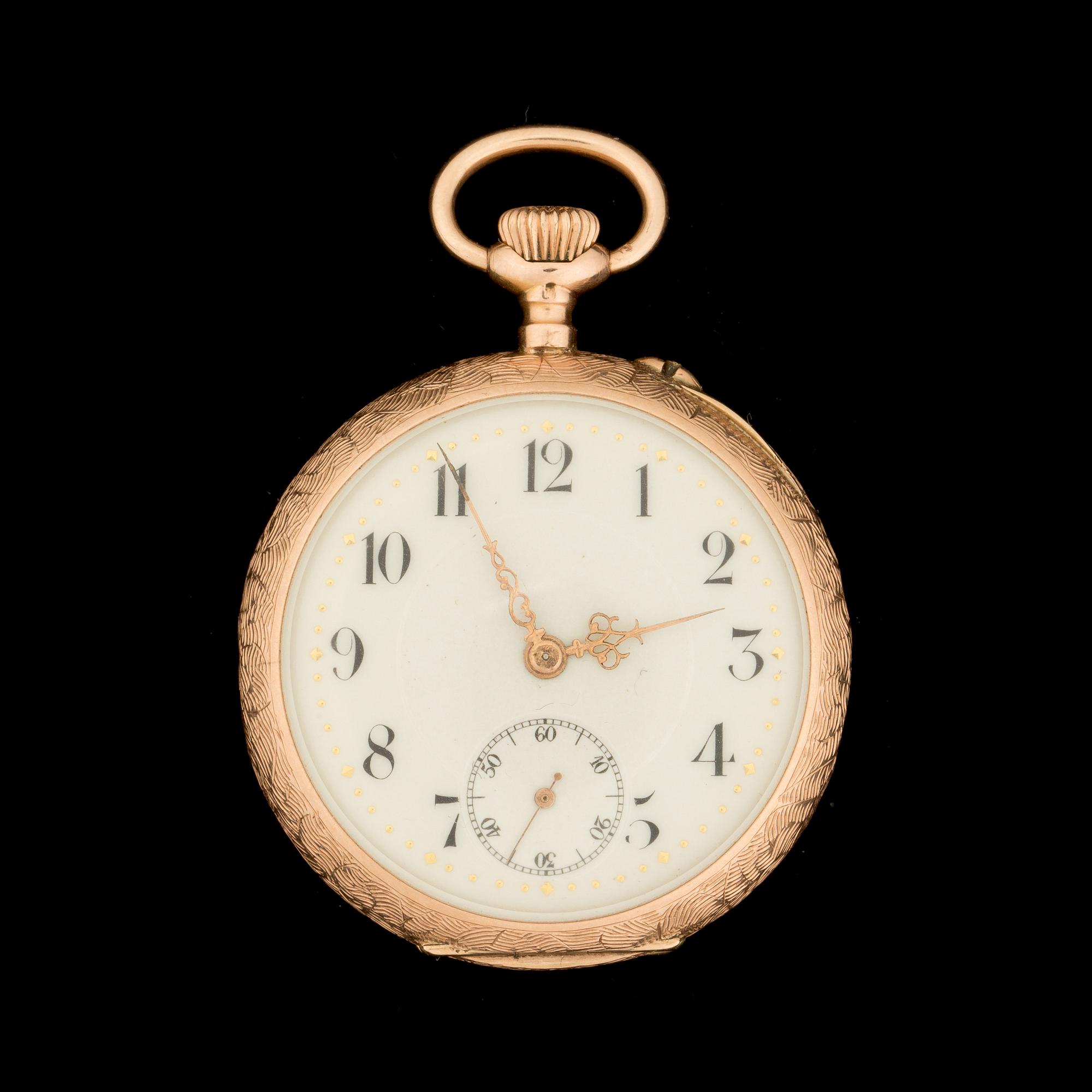 FICKUR, dam,  14 k guld, tidigt 1900-tal. Vikt ca 31 gram.