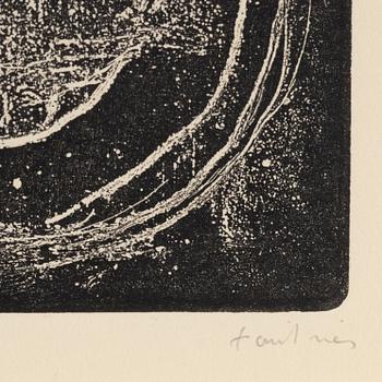 Jean Fautrier, etching, signed and numbered 22/50.