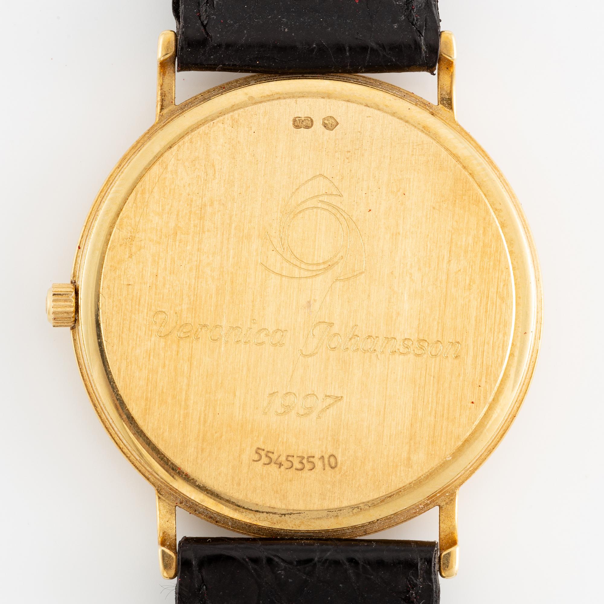 Omega, 18K gold, Seamaster, Jubilee, wristwatch, 32.5 mm.