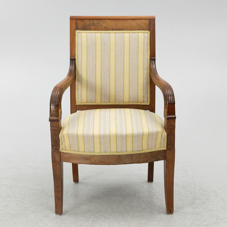 Karmstol, empire, 1800-talets första hälft.