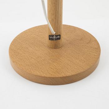 Uno & Östen Kristiansson, an oak table light, Luxus, Vittsjö.